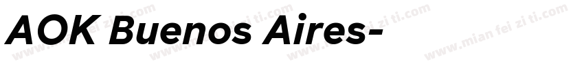 AOK Buenos Aires字体转换